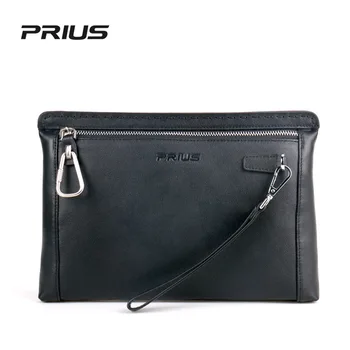 

Prius New Style MEN'S Handbag Genuine Leather Envelope Bag Large Capacity Briefcase Gift Box Clutch Bag