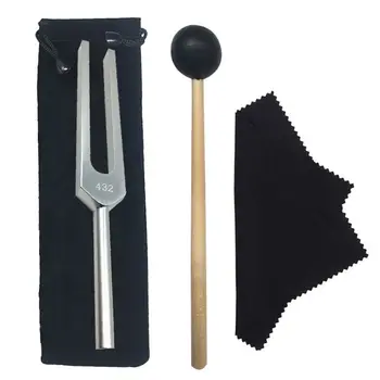 

2020 New 432 Hz Tuning Fork with Bag Mallet and Cloth for Ultimate Healing and Relaxation