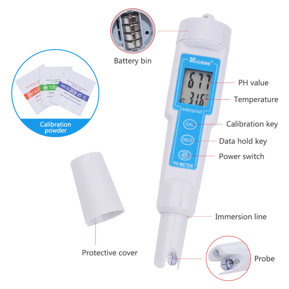 High-precision-Digital-Display-Pen-PH-Meter-CT-6020-Waterproof-Acidity-Test-Pen-Water-Quality-Meter (2)