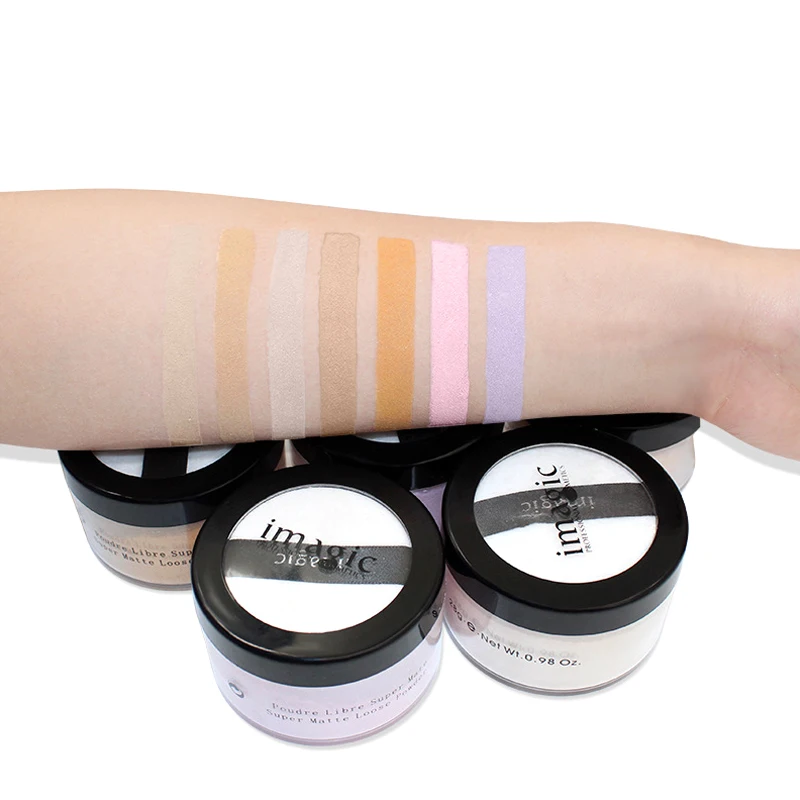 Рассыпчатая пудра для лица контроль жирности стойкая матовая макияжа V9 Drop| |