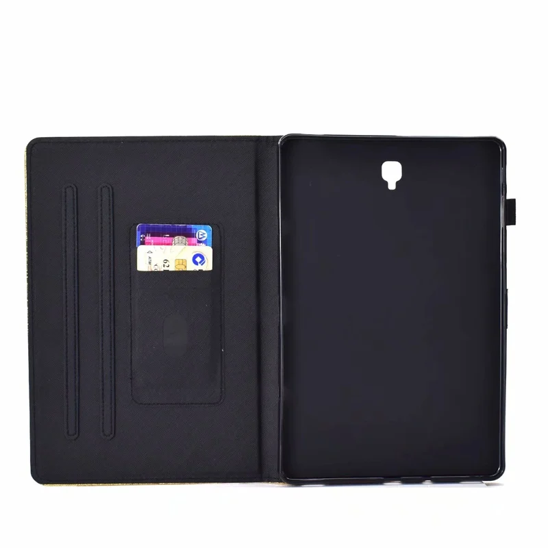 Чехол для Samsung Galaxy Tab A A2 10,5 дюймов SM-T590 T595 T597 крышка смарт-Кожа блестящий слот для карт стоячая таблетница