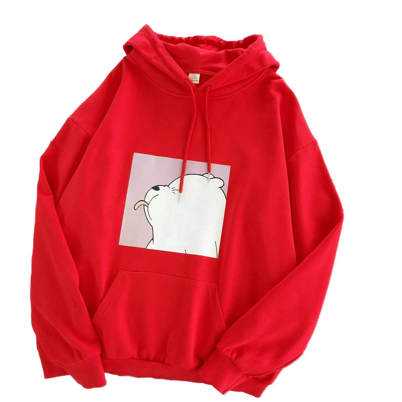 red hoodie plus size
