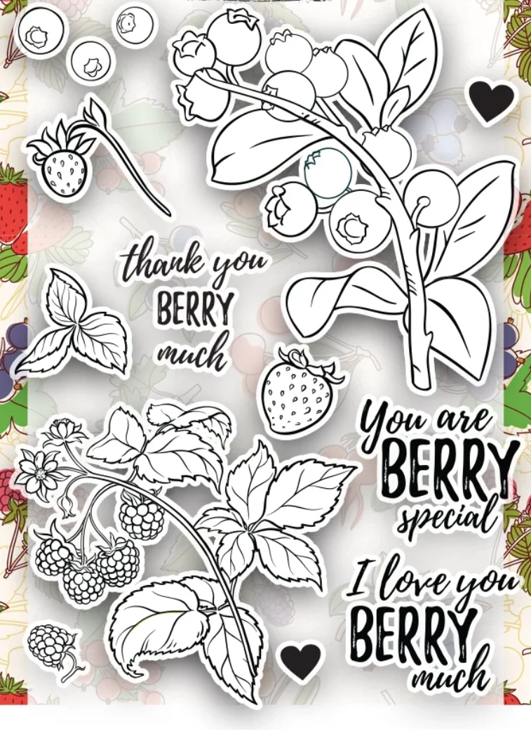 

Berry Transparent Clear Silicone Stamp/Seal for DIY scrapbooking/photo album Decorative clear stamp A6029