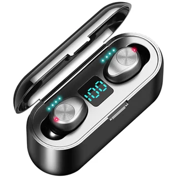 

LED Bluetooth Earphone 8D Stereo Wireless Earbuds Mini Wireless Earphone Headset with 2000MAh Power Bank Earphone Headphone,2
