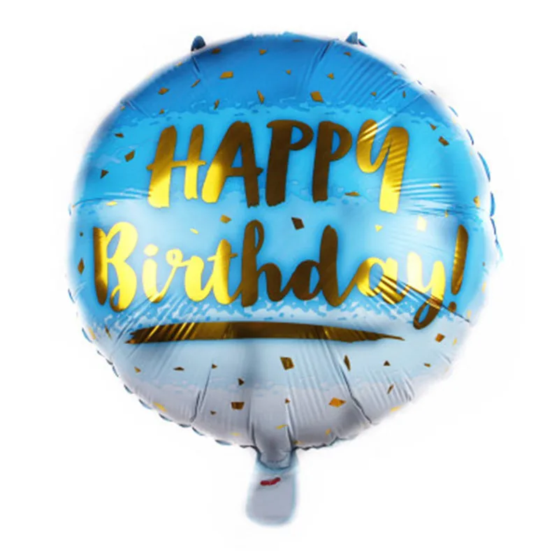 

5 Pcs 18-Inch Round Happy Birthday Cartoon Animals Birthday Holiday Party Christmas Decoration Balloons