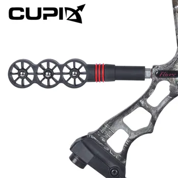 

6/8 Dual Wheel Rubber Compound Bow Stabilizer Hunting Arrow Archery Bow Accs