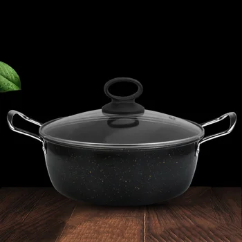

1pc Soup Pot Delicate Cooking Pot Cookware Soup Pot Health Stew Pot for Restaurant Kitchen
