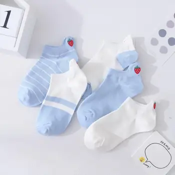 

New Summer Cartoon Fruit Cotton Strawberry Women Socks Creative High Quality Fashion Street Socks Print Funny Socks Cute Sock
