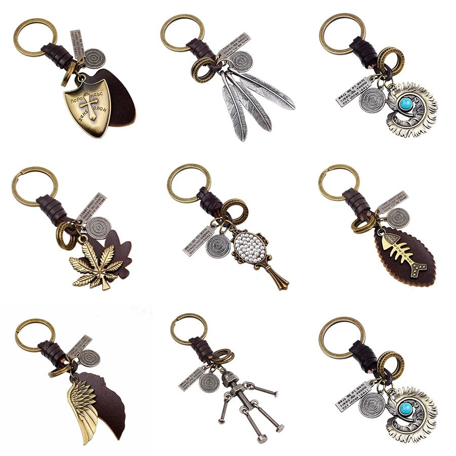 Mechanical Punk Keyring Handmaid Genuine Leather S