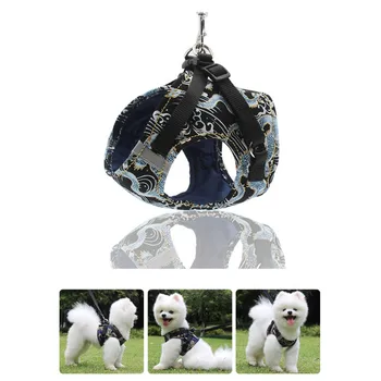 

Chinese Dragon Style Pet Dog Harness Adjustable Outdoor Pet Vest Harness Reflective Breathable Pet Puppy Vest