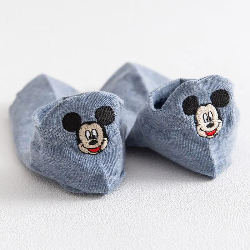 Women Socks Disney Mickey Minnie Cute Cotton Cartoon Animal Socks for Girls Autumn Summer