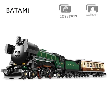 

Model Building Block Bricks Toys Compatible 10228 71016 71006 60052 60098 60051 city train Rail Train Engineering Vehicle