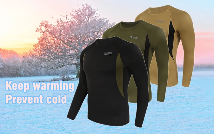 1 2017 New Winter Fleece Cycling Base Layer Set Men Sports Compression Thermal Underwear Ropa Ciclismo Bicycle Clothes Long Johns (1)