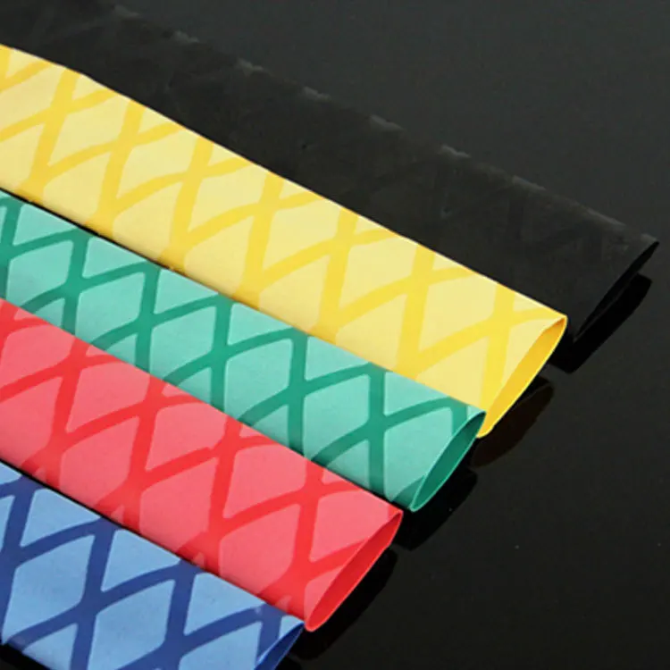 Φ25mm-35mm Colors Non Slip Heat Shrink Tubing Textured Wrap Sleeving Handle Grip 