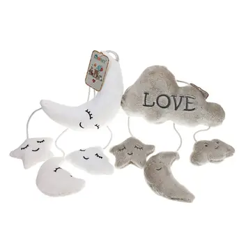

Stroller Pram Rattle Bell Pushchair Hanging Star Toys Baby Musical Plush Bell 63HE