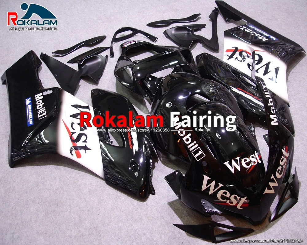 

Комплект кузова для Honda CBR1000RR 2004 2005 CBR1000RR 04 CBR 1000RR 05 мотоцикла черные белые Обтекатели (литьё под давлением)