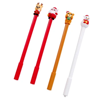 

20Pcs Christmas Gift Pen Gel Pen Christmas Neutral Pen 0.5 Black Student Neutral Pen Stationery