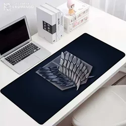 Computador mousepad empresa ataque em titan mausepad anime mouse pad xl gamer teclado tapetes para computador portátil tapete