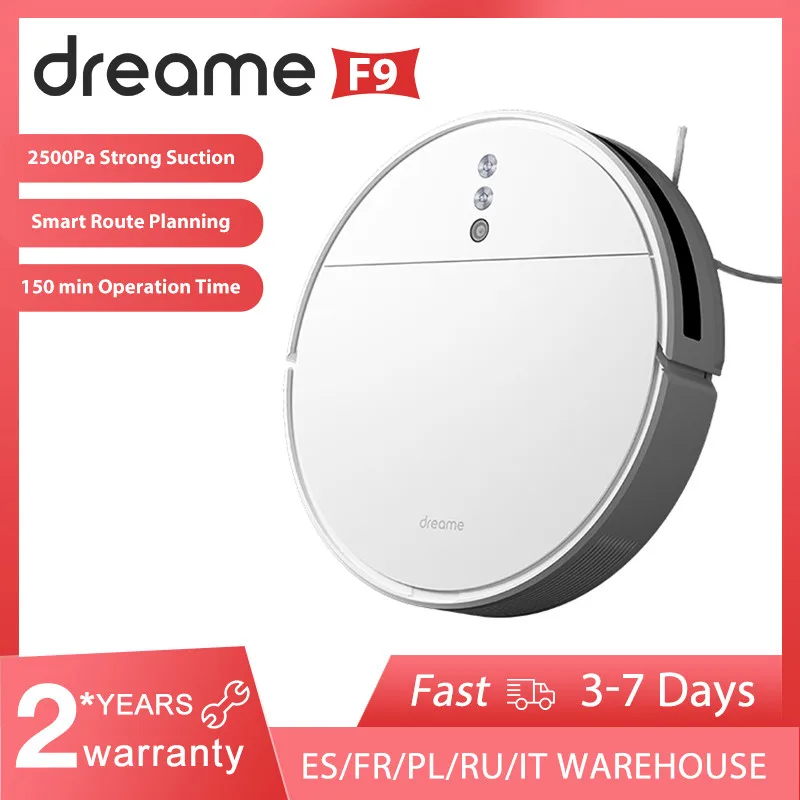 Dreame F9 Robot Vacuum Cleaner 2500Pa Strong Suction Planned Cleaning  Automatically Charging Dust Collector Aspirator