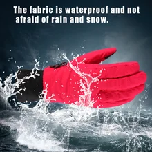 Зимние уличные спортивные лыжные перчатки женские водонепроницаемые теплые ветрозащитные зимние перчатки EDF88