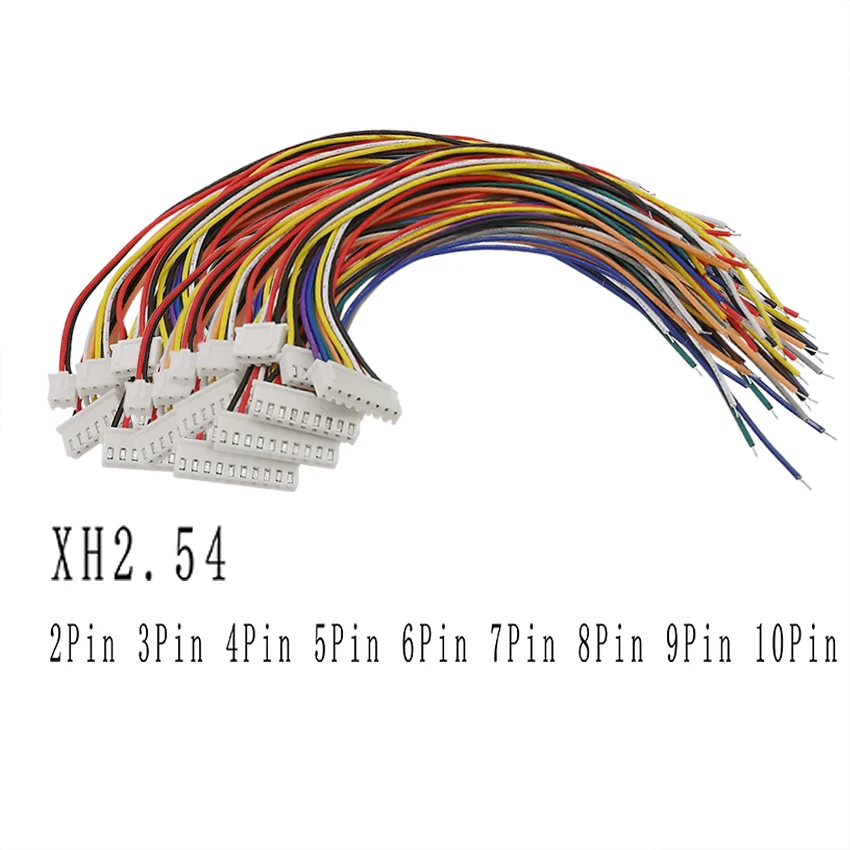 10 шт./лот JST xh2.54мм кабельный разъем XH2.54 шаг 2 54 мм 2P 3P 4 P 5P 6P 7P 8P 9Pin 10-контактный