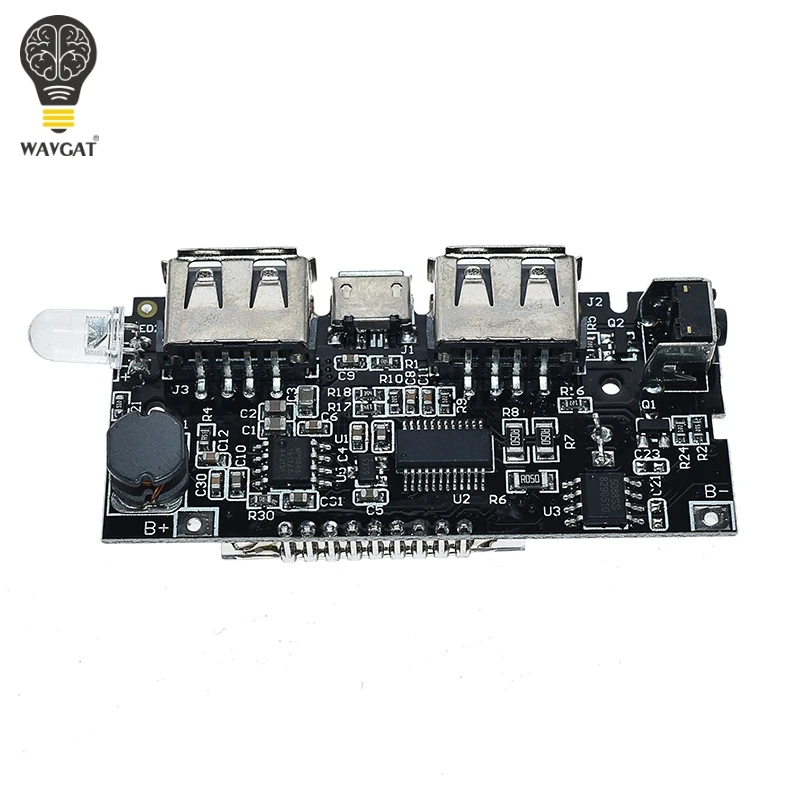 Двойной USB 5 в 1 а 18650 Мобильный Внешний аккумулятор зарядное устройство PCB модуль