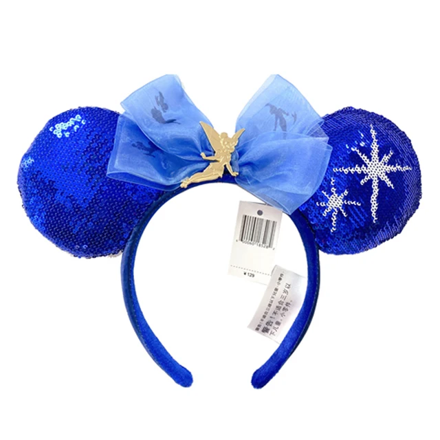 2022 Disney Mickey Ears Headband Firework Headband with Castle Peter Pan Cosplay Hairband Disneyland Letter Headband Gift Mickey Headband 3
