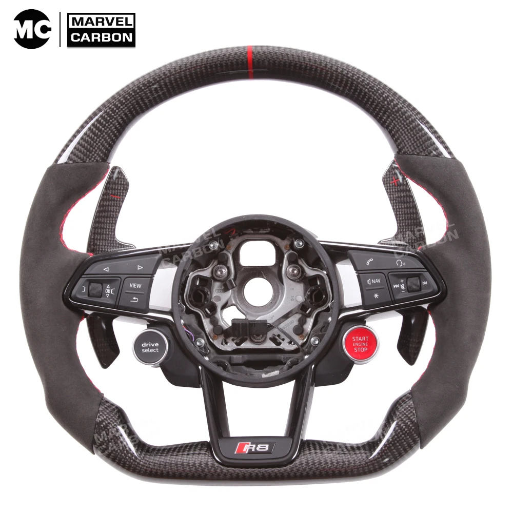 100 Real Carbon Fiber Steering Wheel for Au di S1、S3、S4、S5、S6、S7、S8