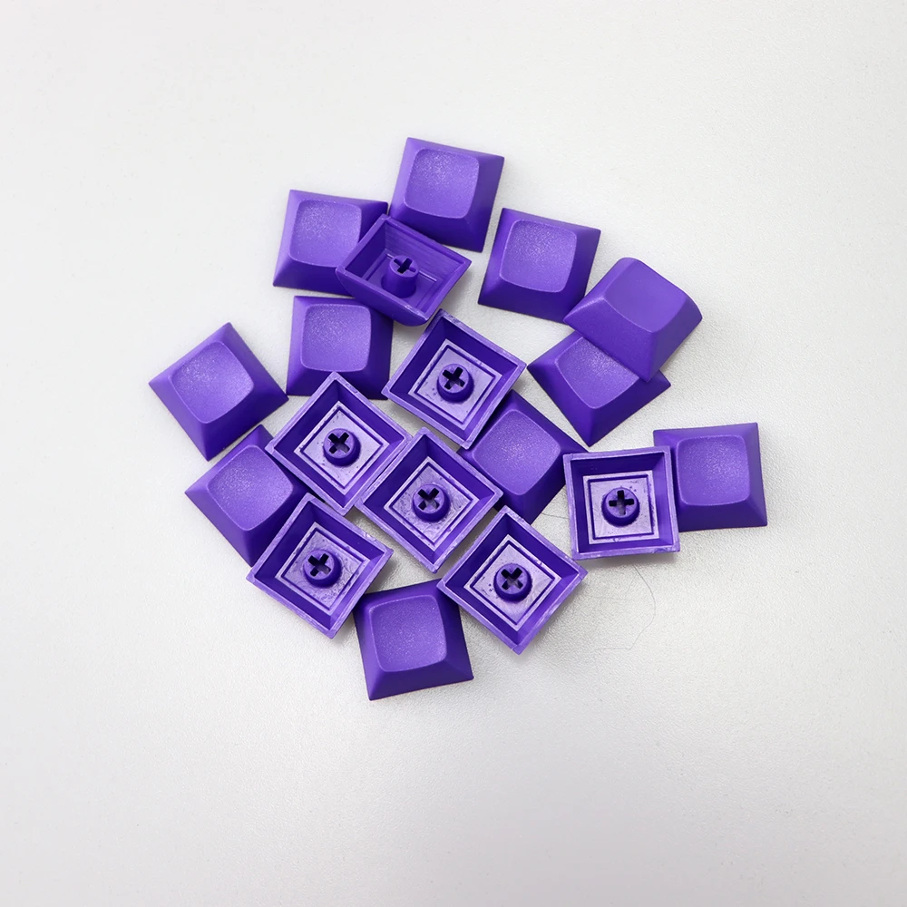 Pbt dsa Keycap 1u смешанный цвет черный белый серый фиолетовый колпачки для игр