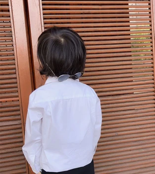 

Children's white shirt with stripes