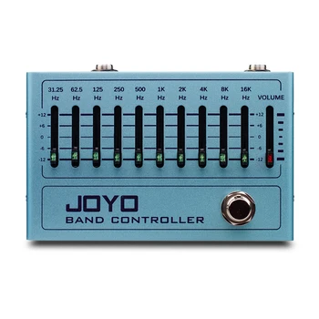 

JOYO R-12 Band Controller Equalizer 10 Band EQ Pedal For Electric Guitar and Bass Guitar Effect Pedal 31.25Hz to16kHz True Bypas