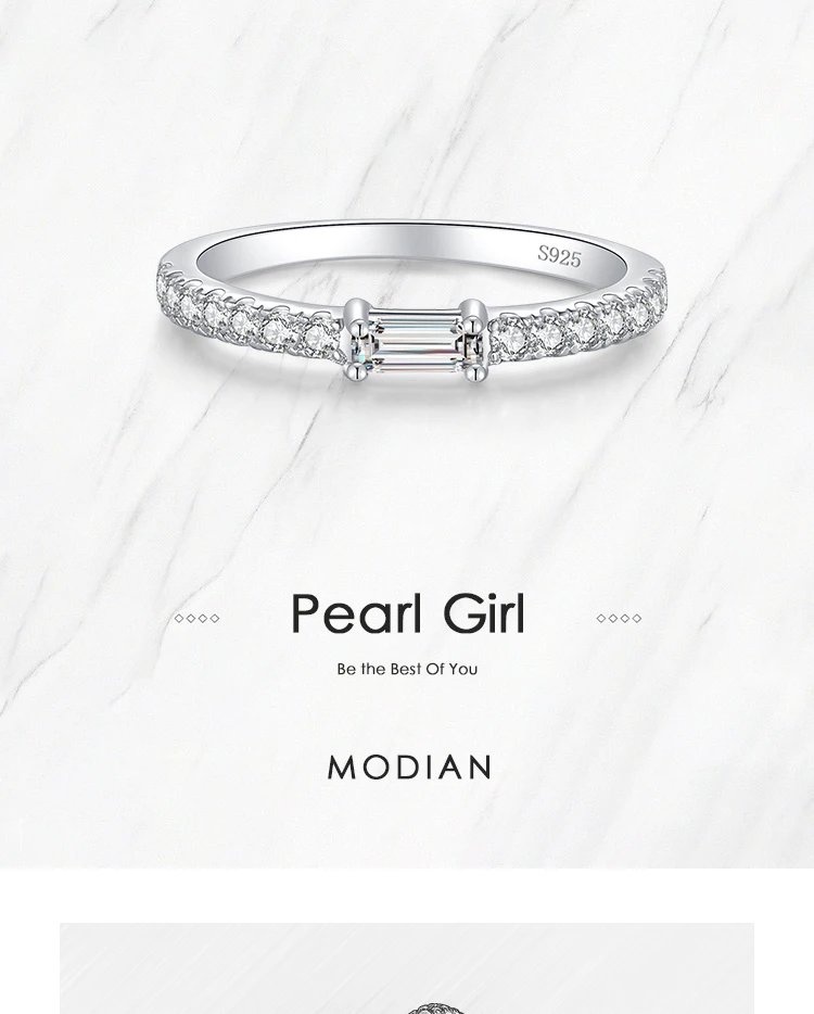 Modian Top Quality 100% Real 925 Sterling Silver Classic Charm AAAAA Zirconia Wedding Finger Rings For Women Fine Jewelry anel Modian Top Quality 100% Real 925 Sterling Silver Classic Charm AAAAA Zirconia Wedding Finger Rings For Women Fine Jewelry anel