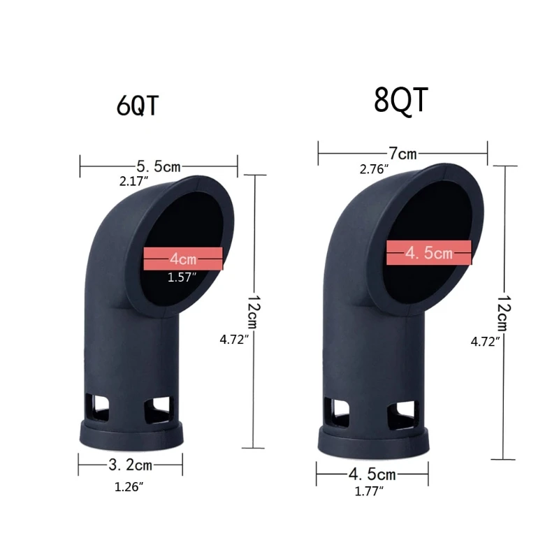 Silicone Steam Release Diverter Power Pressure Cooker Steam Deverter Instan Pot Kitchen Accessory for all Quart Sizes