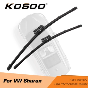 

KOSOO For Volkswagen Sharan MK2/MK3 Model Year From 2002 To 2018 Fit Side Pin Arm/Push Button Arm Auto Wiper Blades Styling