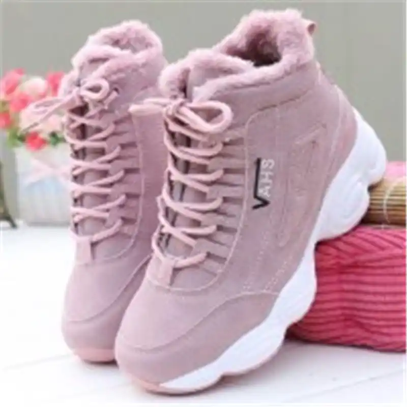 Zapatillas de deporte para mujer, botas de nieve de invierno, mocasines  cálidos de piel, calzado deportivo para mujer, zapatillas de tenis para  correr para mujer, zapatillas de trekking|Zapatillas de correr| - AliExpress