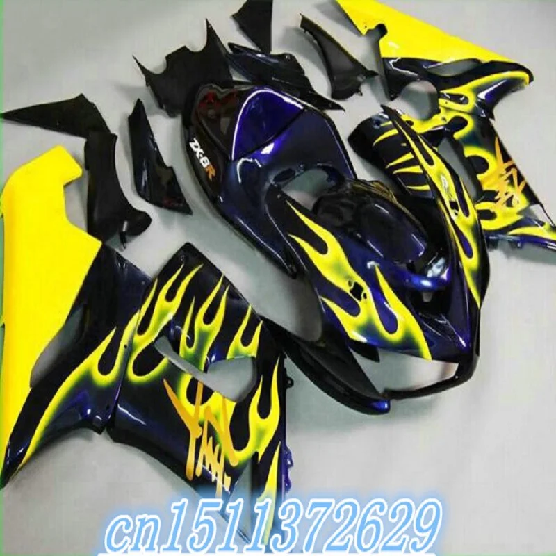 New ABS Whole Motorcycle Fairings Kit Fit For Kawasaki Ninja ZX 6R 636