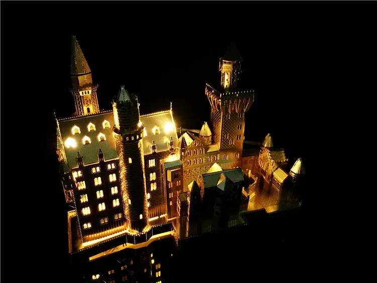 Notre Dame 3D головоломка Diy Василий церковные ночные огни Светодиодная лампа освещенная База дисплей домашний декор обучающие игрушки для детей Пазлы
