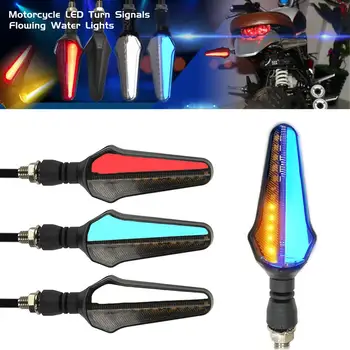 

2Pcs 24LED Two-color Guide Motorcycle Water Turn Signal Daytime Running Brake Light Integration