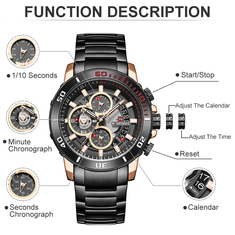 Мужские часы NAVIFORCE Топ люксовый бренд модные спортивные кварцевые часы Alanog мужские водонепроницаемые наручные часы Мужские часы Relogio Masculino