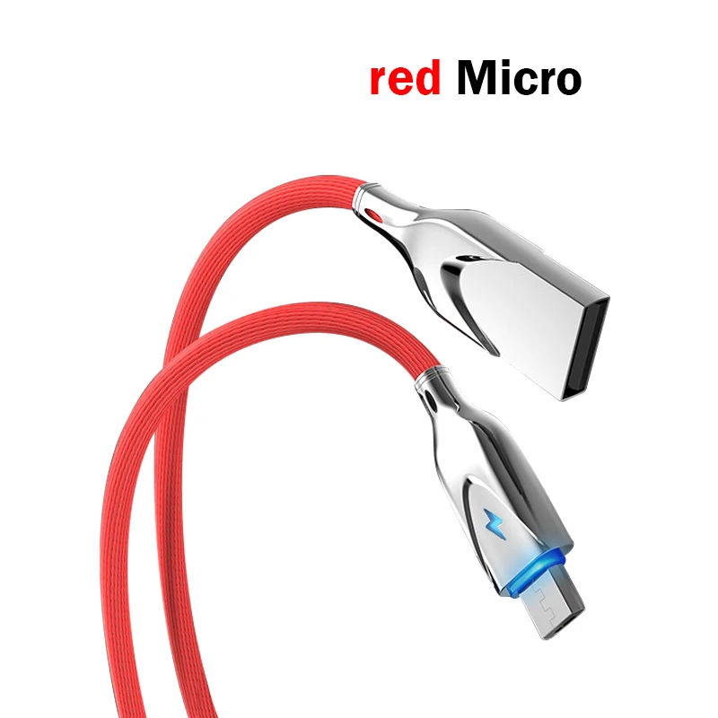 USB кабель для зарядки 1 м 5A микро Тип-C супер Зарядное устройство USB кабель для передачи данных для Iphone 6/7/8/X для huawei XIAOMI USB кабель для зарядки и передачи данных - Цвет: Red for Micro