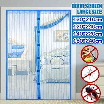 

Hands-free Magnetic Mosquito Net Anti Fly Insect Mosquito Door Screen Anti-Mosquito Magnetic Curtain Mesh for Door