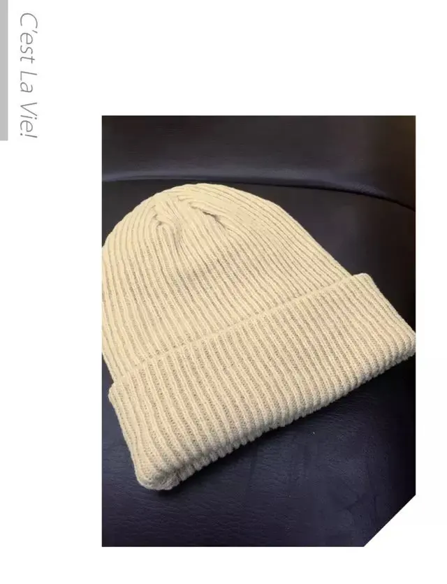 Korean New Hat Autumn Winter Fashion Warm knit Cap British Style Smiley Head Casual Knitted Cap For Women Outdoors Headwear