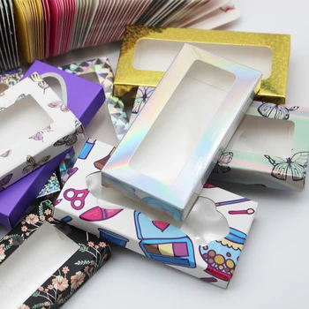 

DamePapil Empty Eyelash Package Boxes Wholesale Beauty Makeup Holographic Lash Cases Packaging In Bulk for False Eyelashes