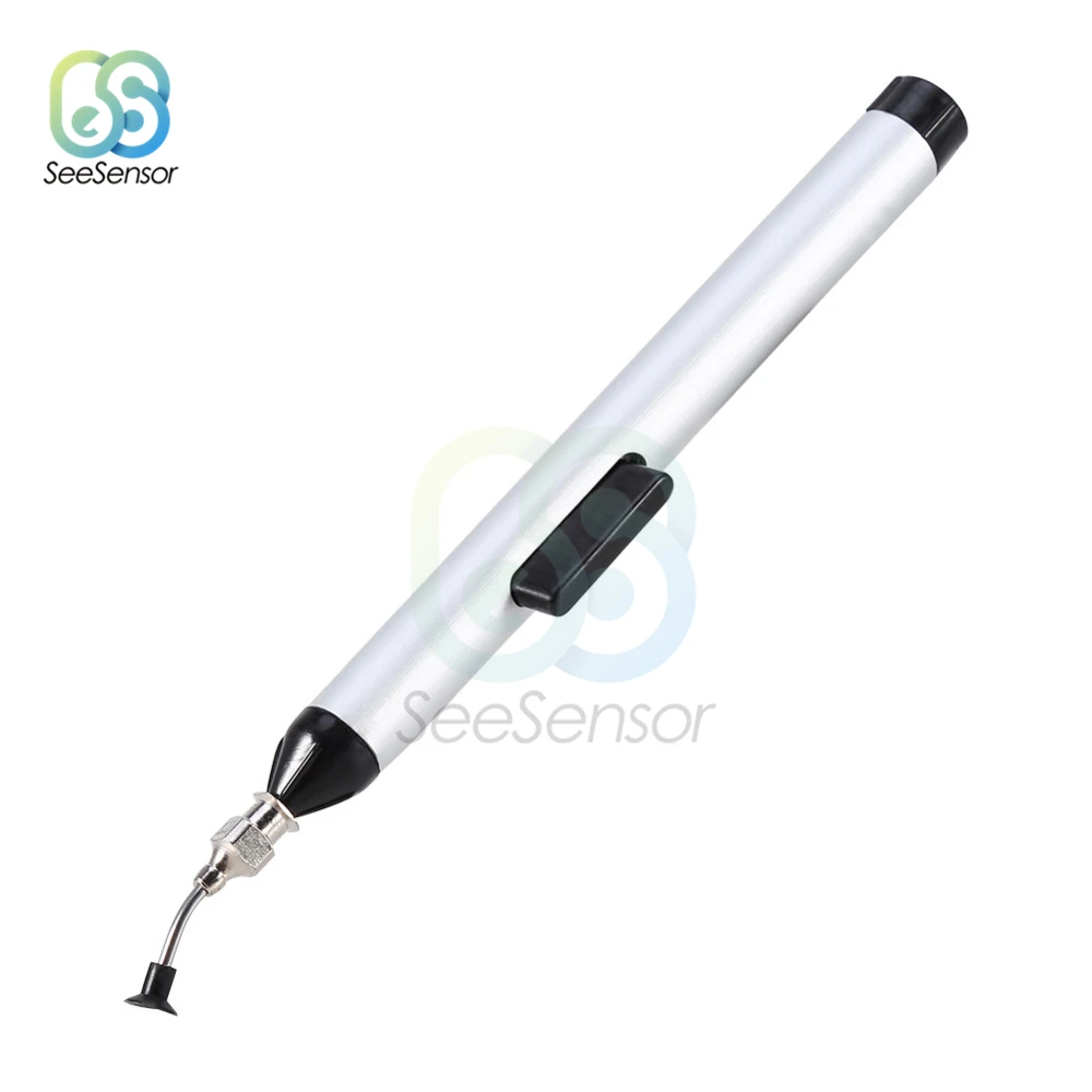 aluminum welding wire IC SMD Vacuum Sucking Suction Pen Remover Sucker Pump IC SMD Tweezer Pick Up Tool Solder Desoldering with 3 Suction Headers flux core