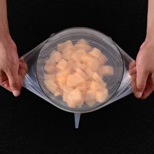 Migecon Крышка для герметичного контейнера прозрачная Бытовая фруктовая герметичная круглая страховая крышка 6-шт и овощная свежесть Direc