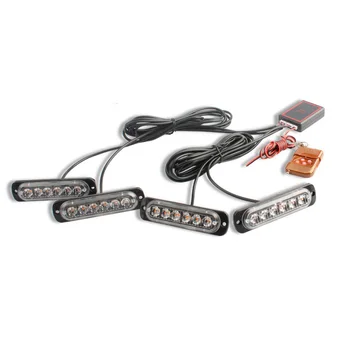 

16W Strobe Lights 6 lED Parts Set Accessories Car Auto Wireless Remote