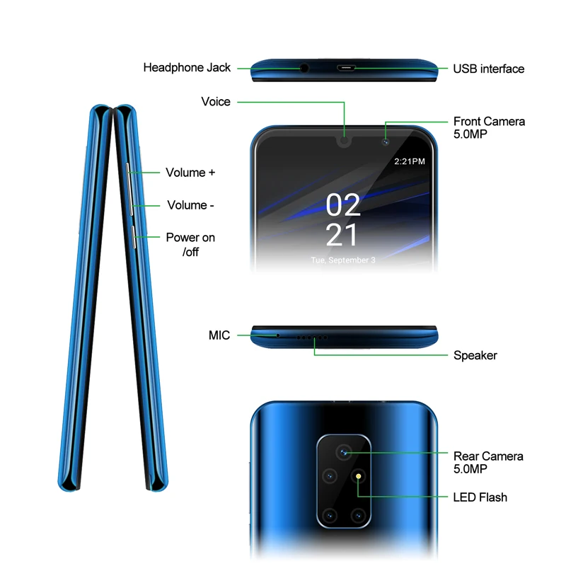 XGODY 3G Celular Smartphone Android 8.1 5.5
