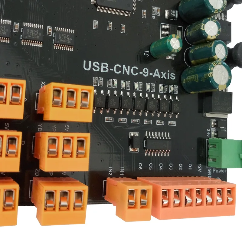 Драйвер платы USB CNC 9 оси шагового двигателя контроллер Breakout плата с MPG интерфейс для гравировального Станка 100 кГц