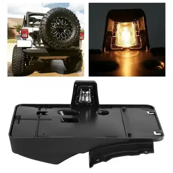 

Rear License Plate Mounting Holder Bracket with Light Fits for Jeep Wrangler JK 2007 2008 2009 2010-2016 License Plate Bracket