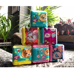 Genuíno macio bonito bolinho anime figura pequeno pet pitada música descompressão brinquedo fidget brinquedos caixa cega presente das crianças
